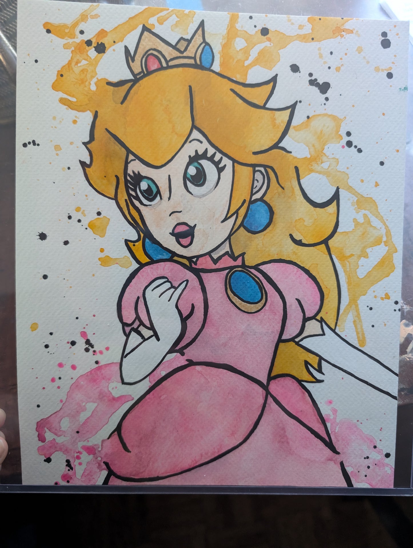 Magical Peach - Original Watercolor Painting